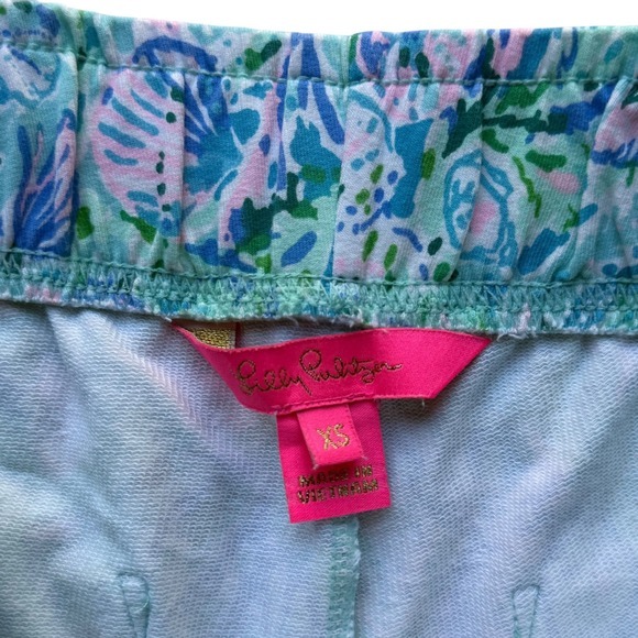 Lilly Pulitzer 5" Kylar Knit Short In Surf Blue Soleil It On Me Size XS - Picture 6 of 7